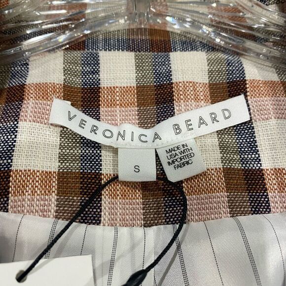 NWT Veronica Beard Lin Belted Plaid Jacket Blazer - Picture 8 of 15